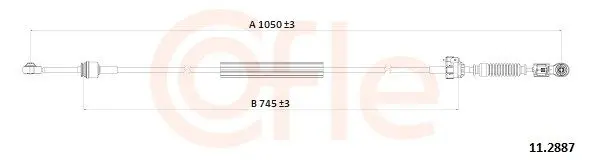 cablu,transmisie manuala COFLE 11.2888