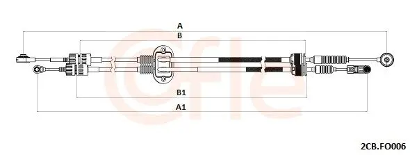 cablu,transmisie manuala COFLE 2CB.FO006