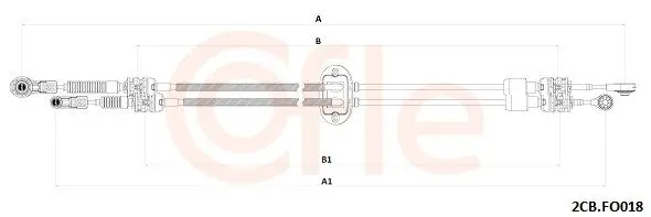 cablu,transmisie manuala COFLE 2CB.FO018