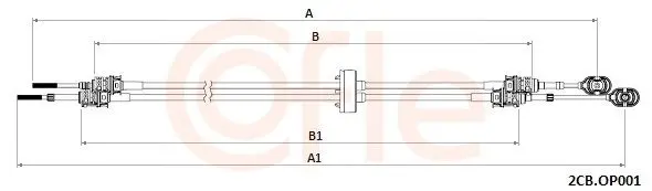 cablu,transmisie manuala COFLE 2CB.OP001