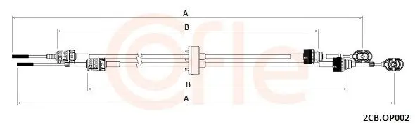 cablu,transmisie manuala COFLE 2CB.OP002