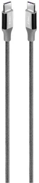 Cablu ttec - AlumiCable, Fast Charge, USB-C/USB-C, 3 m, 65W, gri