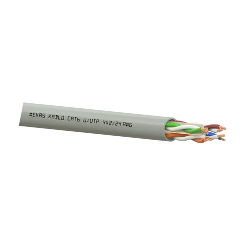 Cablu U/UTP, cat 6, 4x2x23 AWG, Cupru, 305m - Mekas Kablo MEK90-4x2x23-6U