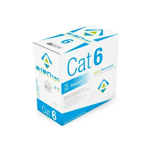 Cablu U/UTP, cat.6, PVC, Eca, 4PR, 305m, ALANTEC
