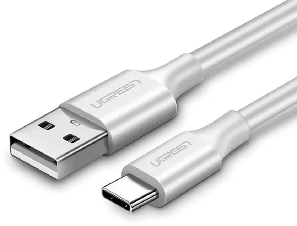Cablu Ugreen - US287, USB-A/USB-C, 1 m, alb