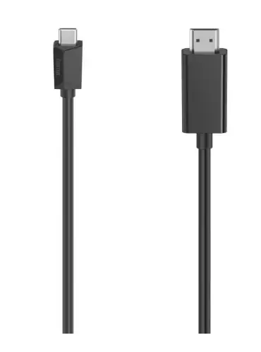 Cablu USB-C, Hama, HDMI tata, Ultra-HD, 4K, 3 m (Negru)