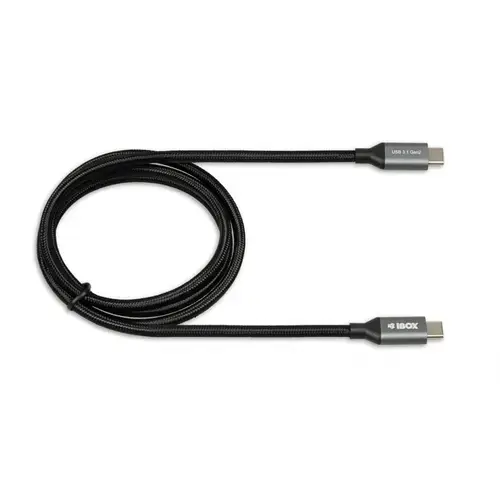 Cablu USB-C la USB-C Generatia 2 Negru - iBox