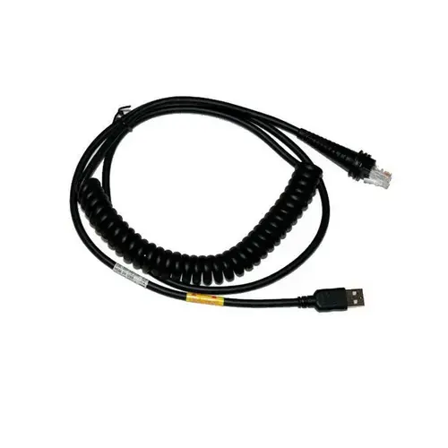 Cablu USB Honeywell, spiralat, 3m, Negru
