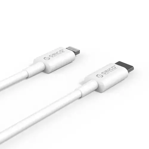 Cablu USB Orico CL01-10, Type-C-Lightning, 1m (Alb)