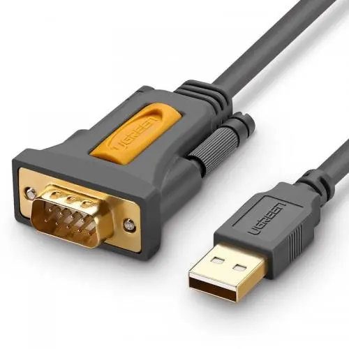 CABLU USB Ugreen adaptor, #CR104" USB 2.0 (T) la Serial DB9M (9-pin)(RS232)(T), 1.5m, negru, 20211