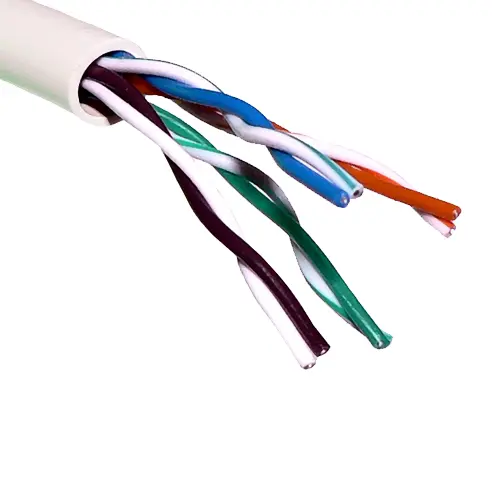 Cablu UTP Cat 5e cupru solid 100%, 305 m, alb, eRaya NET5EUT-305