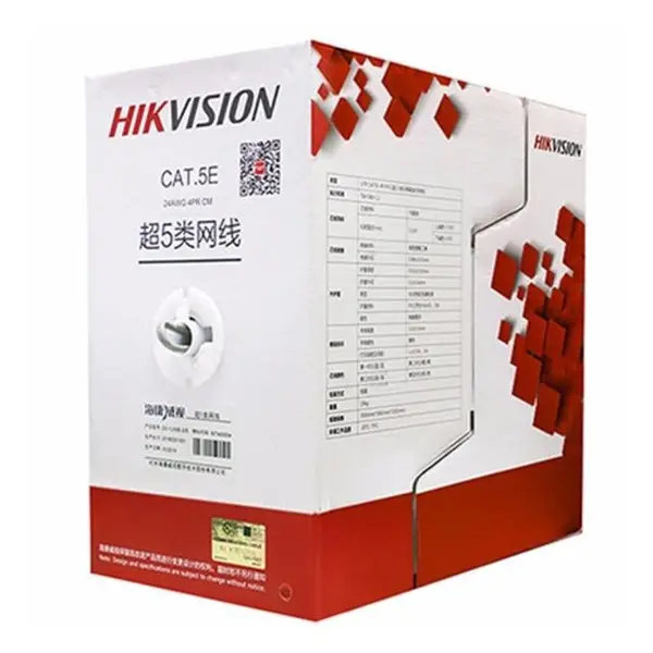 Cablu UTP CAT5 Hikvision cupru DS-1LN5E-S 0.45mm rola 305 metri
