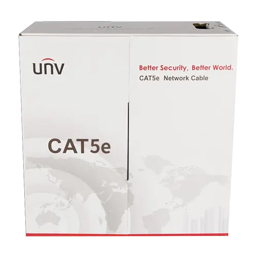 Cablu UTP cat5e 0.45mm, cupru integral, cutie 305 metri, ECA - UNV CAB-LC2100A-E2-ECA-IN