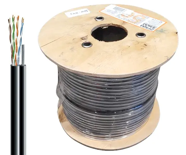 Cablu UTP CAT5E din cupru cu sufa metalica, 24AWG, izolatie PE, rola 100m, Safer ADM-UTP5E-SUFA-100M