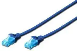 Cablu UTP Digitus DK-1512-010/B, CAT.5e, Patch 1 m (Albastru)