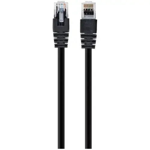 Cablu UTP GEMBIRD Cat6, cupru-aluminiu, 0.25 m, negru, AWG26, PP6U-0.25M/BK