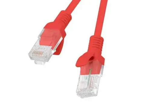 Cablu UTP Lanberg PCU6-10CC-0050-R, CAT.6, 0.5m (Rosu)
