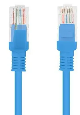 Cablu UTP Lanberg PCU6-10CC-1500-B, Patchcord, CAT.6, 15 m (Albastru)