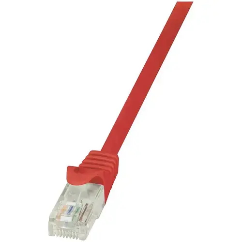 Cablu UTP LOGILINK Cat6, cupru-aluminiu, 0.25 m, rosu, AWG24, CP2014U