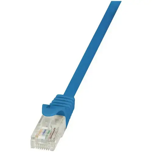 Cablu UTP LOGILINK Cat6, cupru-aluminiu, 0.5 m, albastru, AWG24, CP2026U