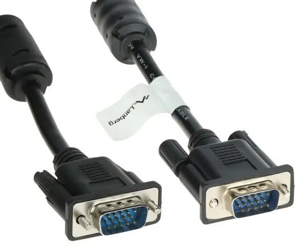 Cablu VGA, ecranare dubla, 2MP, Lanberg VGA-10-WW/L