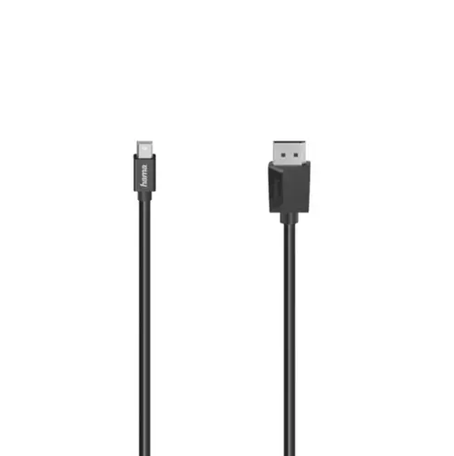 Cablu Video Hama 200710, Mini-DP - DisplayPort, Ultra-HD 4K, 1.50 m (Negru)