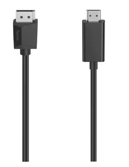 Cablu video Hama 200712, DisplayPort - HDMI ™, Ultra-HD 4K, 1.5 m (Negru)