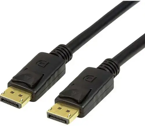 Cablu video LogiLink CV0120, DisplayPort - DisplayPort, 2m, conectori auriti, rezolutie maxima 8K (7680 x 4320) la 60 Hz (Negru)