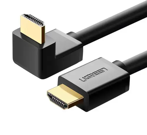 Cablu Video UGREEN Angled, HDMI - HDMI, 4K, 2m (Negru)