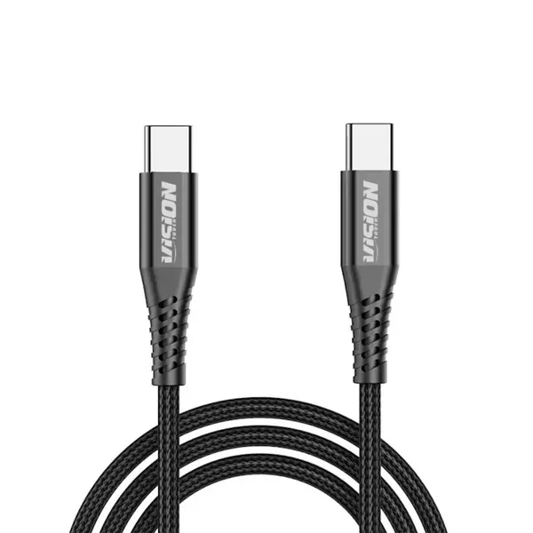 Cablu Vision Touch, USB Type-C la USB Type-C, 60W, 2m, Negru