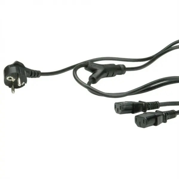 Cablu Y alimentare Schuko la IEC C13 PC & Monitor 1.8m, 19.99.1022
