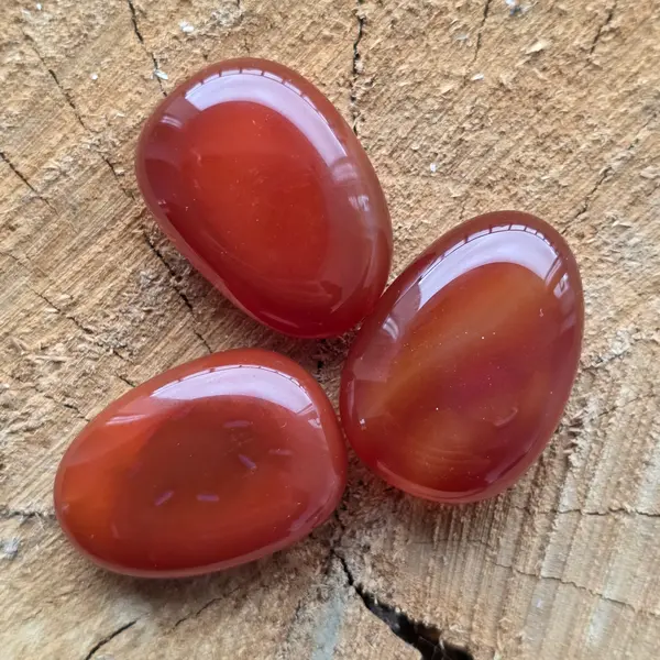 Cabochon carneol rulat