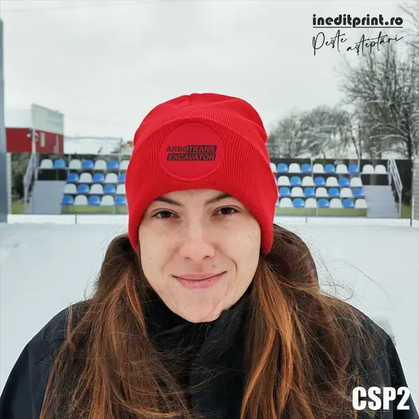 Caciula circulara personalizabila CSP2 Rosu