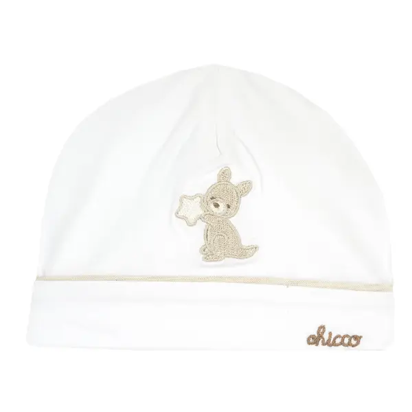 Caciulita bebe Chicco din jerse, Alb 2, 16382-66MFCI