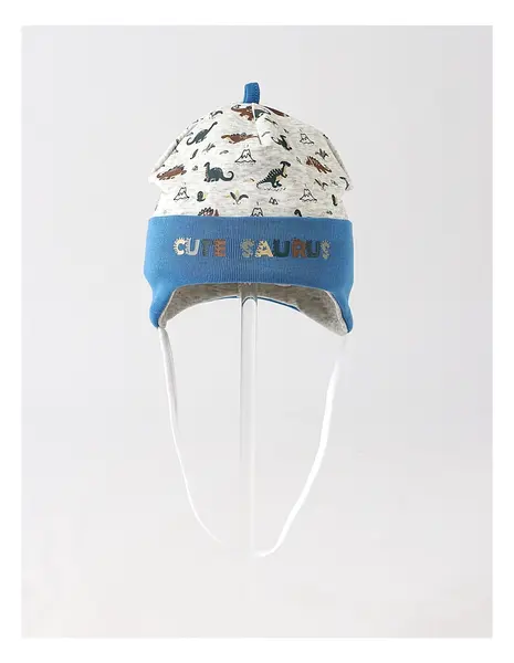 Caciulita copii, CUTE SAURUS, gri-albastru
