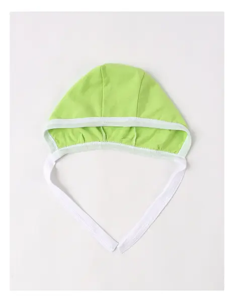 Caciulita stil TICHIE, bumbac glat, verde-deschis