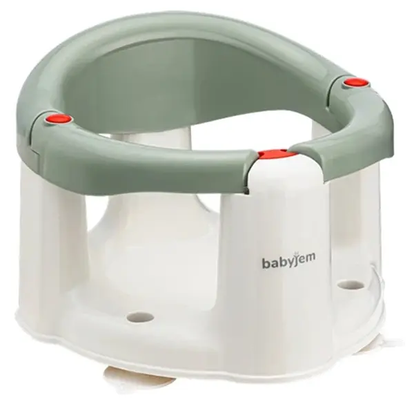 Cadă antiderapantă și scaun pentru hrănire BabyJem - Soft Green