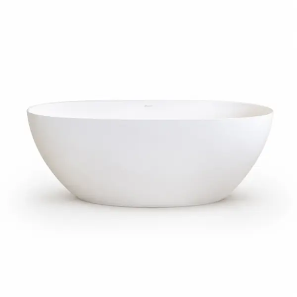 Cada baie freestanding 170x70 cm, compozit, alb lucios, Fluminia Etna