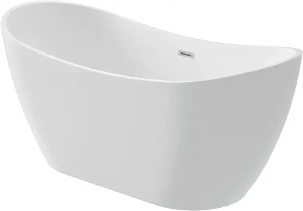 Cada baie freestanding, alba, 160x72 cm, ovala, Deante Arnika
