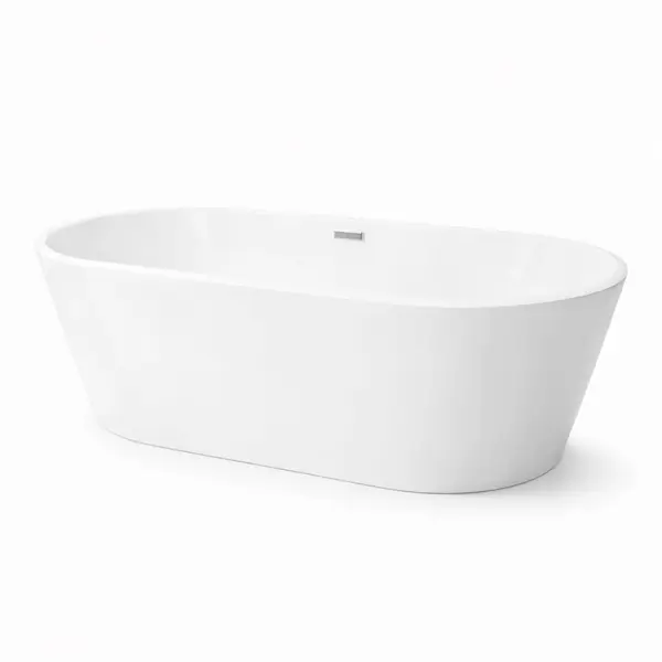 Cada baie freestanding Bella* BSM-203 acril 170 x 80 x 58 cm alb