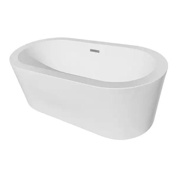 Cada baie freestanding Bella WB-814 acril 150 x 80 x 58 cm alb
