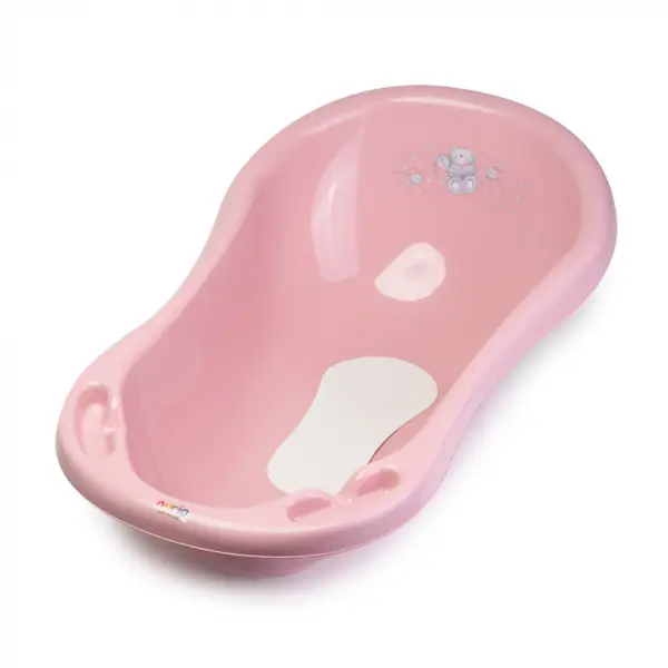 Cada cu Dop, Covoras Anti-alunecare Ursulet, Roz Praf - 84cm - Nurio