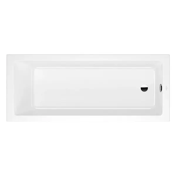 Cada dreptunghiulara pentru inzidire Villeroy Boch, Targa Plus Solo, 170 x 70 cm, alb alpin