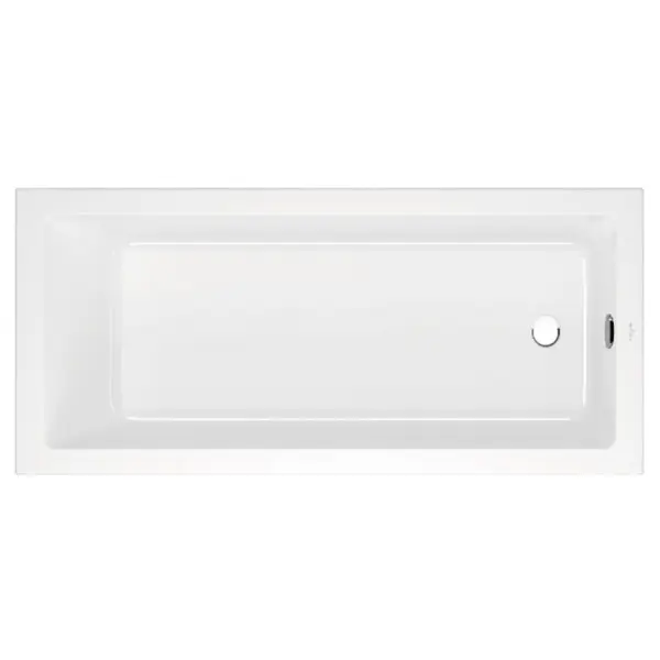 Cada dreptunghiulara Villeroy Boch Targa Plus Solo, 160 x 70 cm, alb alpin
