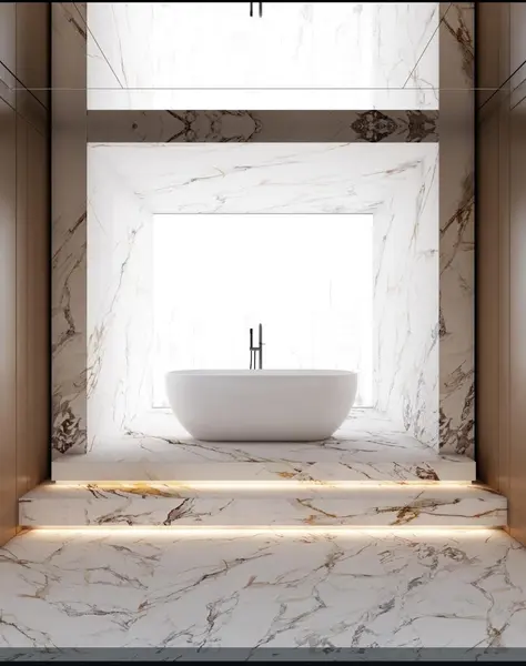 Cada Freestanding Marble Luxe 3, 1720mm lungime×790mm latime×580 mm inatime