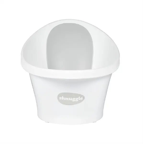 Cadă pentru baie bebeluși Shnuggle, 60 cm, White-Grey Banana