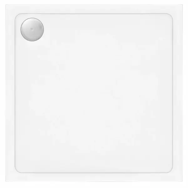 Cada pentru dus din acril Rea Savoy alb 80x80