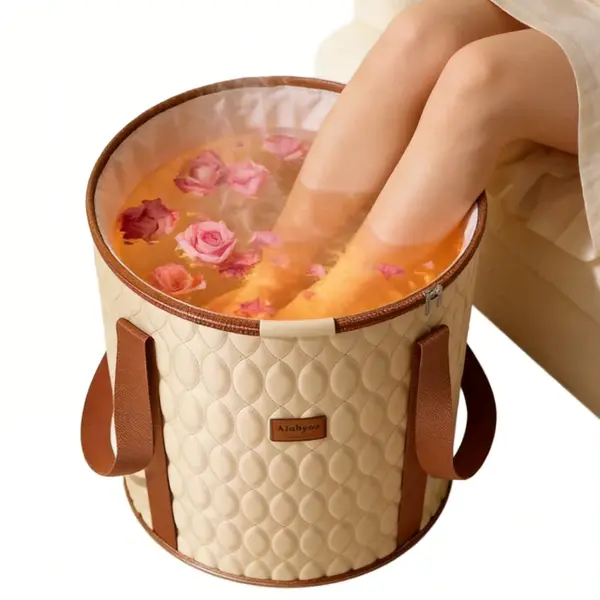 Cada pliabila pentru picioare SPA, Pliabila si portabila, Bej - Default Title