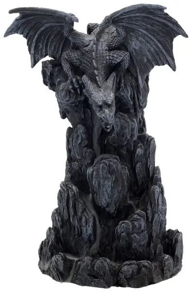 Cădelniță Nemesis Now Adult: Dragons - Black Dragon, 19 cm