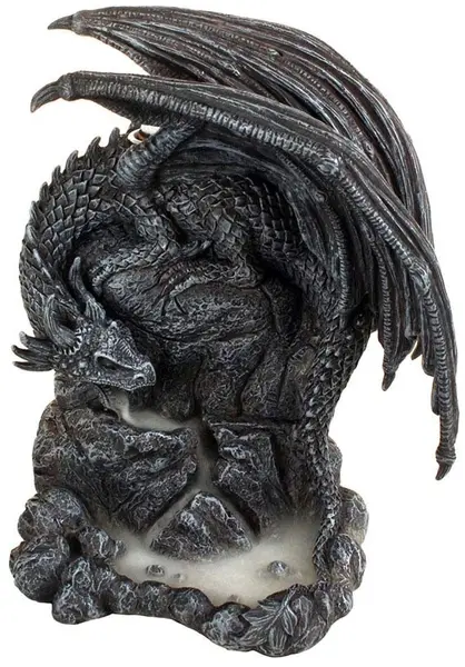 Cădelniță Nemesis Now Adult: Dragons - Black Dragon Backflow, 19 cm